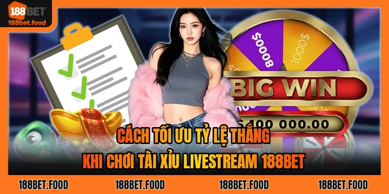 Casino 188BET phát sóng trực tiếp Dealer lắc xúc xắc trên màn hình livestream