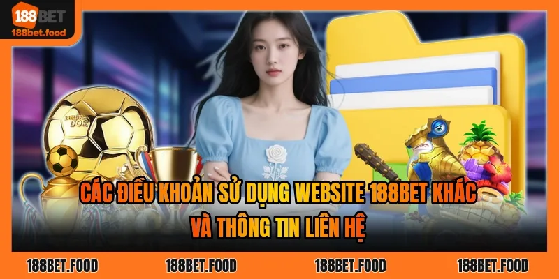 Điều khoản sử dụng website 188BET áp dụng cho người dùng khi truy cập và đăng ký
