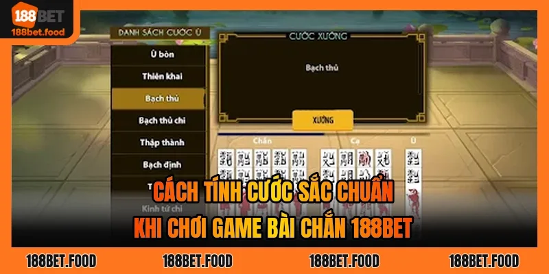 Người chơi bài chắn trên giao diện game bài 188BET