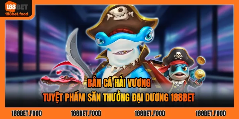 Giao diện 3D đại dương trong Bắn Cá Hải Vương 188BET với đàn cá và rặng san hô