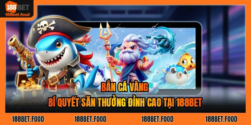 Giao diện đại dương trong trò chơi bắn cá 188BET với nhiều sinh vật biển