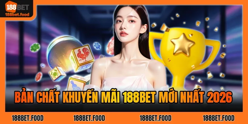 Tổng quan khuyến mãi 188BET mới nhất 2026 với các gói thưởng cho người chơi mới và thành viên lâu năm